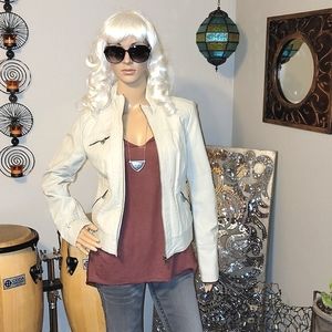 Xhileration faux leather jacket